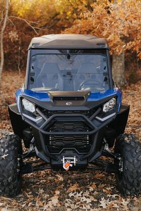 3334800lt Rad Accessories Maverick Trail And Sport Fold Down Windshield - Light Tint