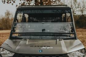 7643800 Rad Accessories Ranger 900 And 1000 Fold Down Windshield - Clear