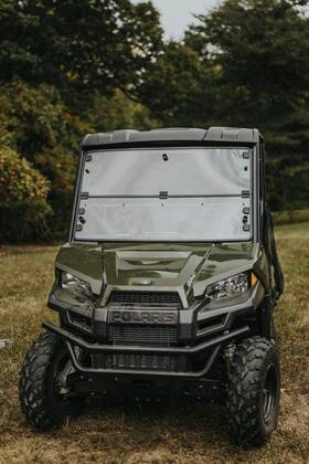 7646800 Rad Accessories Ranger Mid Size Pro-fit Fold Down Windshield - Clear