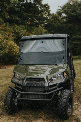 7646800t Rad Accessories Ranger Mid Size Pro-fit Fold Down Windshield - Dark Tint