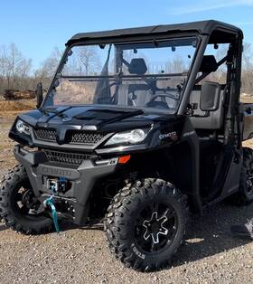 8100800 Rad Accessories 2019-2025 Cf Moto Uforce 1000 Fold Down Windshield - Clear