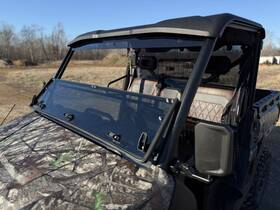 8600800t Rad Accessories Cf Moto U10 Pro Fold Down Windshield - Dark Tint