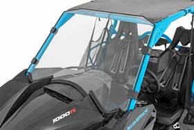 98131830 Rough Country Full Scratch Resistant Front Windshield For Can-am 13-18 Maverick