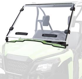 Ws-h-pio500-75 Sautv Standard Polycarbonate Full Windshield For Honda Pioneer 500 520 2015-2025