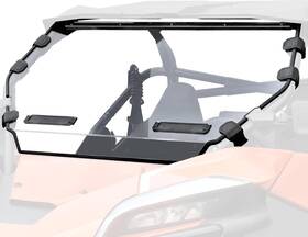 Hkhwcf1u Sautvs Full Windshield For Cfmoto Zforce 950 20-24 Hard Coat Poly Clear Vented Front