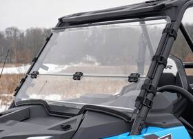 122438-cl Scm Polaris Rzr Turbo-s 2018-2021 Scratch Resistant Folding Windshield