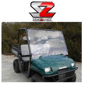 G2wd Seizmik Mn/g2wd Uv-resistant Polycarbonate Full Windshield For 2007 Polaris Ranger Vu