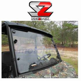 Sp2q Seizmik Mn/sp2q Versa-fold Hard-coated Polycarbonate Windshields For 2015-2019 Sn