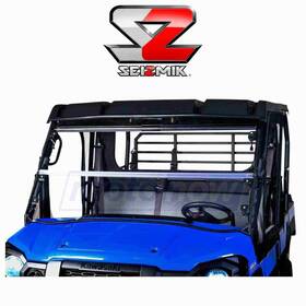 Xh9f Seizmik Mn/xh9f Versa-fold Polycarbonate Windshield For 2016-2019 Kawasaki Kaf820 At