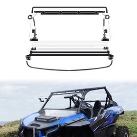 Bas-cz800127 Shinjew 3-in-1 1/5 Inch Flip Windshield For Kawasaki Teryx Krx/ Krx4 1000 2020-2025