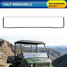 Shinjew Bas-cz800145 Clear Front Half Windshield For Kawasaki Mule 4000 4010 2009-2026
