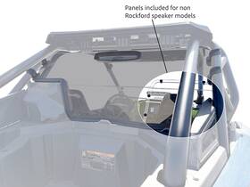 78-4100-r-t Spike Powersports Polaris 2025 Rzr Pro Xp Pro-s Rear Window Windshield Panel Tinted Vented
