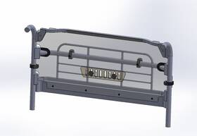 Wp-77-8850-r-t Spike Powersports Ft19 Kawasaki Mule Pro Mx Tinted/vented Rear Windshield-gp