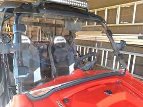 Abg028-utv Starknightmt Scratch-resistant Utv Windshield For Polaris Rzr 570 800/4 800s Xp 900/4 2008-19