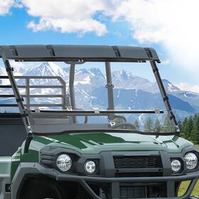 Abg303-utv Starknightmt Heavy Duty Flip Down Windshield For Kawasaki Mule Pro Fxt Fx Dxt Dx 2015-2024