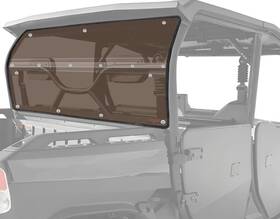 Abg334-utv Starknightmt Rear Windshield For 2022-2025 Segway Fugleman Ut10 - Read Description