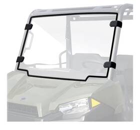 Smt11305 Starknightmt Clear Full Windshield Polaris Ranger 500 570 Etx Ev 2015-2025 Scratch Resistant