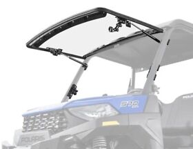 Fws-p-ran570sp-70 Super Atv Scratch Resistant Front Flip Windshield For Polaris Ranger Sp 570 29inch