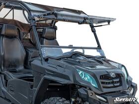 Fws-cf-uf800-70 Superatv 213848150 Flip Up Windshield For U Force 800 Scratch Resistant