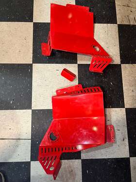 Fap-p-rzrxp-03 Superatv.com Inner Fender Guards Protection Polaris Rzr Xp 1000 Turbo S Red