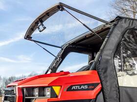 Fws-p-ran-001-70 Superatv.com Fws-p-ran-001-70#ga Scratch Resistant Flip Windshield For Gravely Atlas Jsv 6400/3400-2023