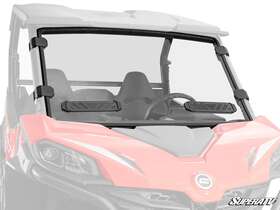 Ws-cf-zf800t-v-70 Superatv.com Ws-cf-zf800t-v-70#ab Vented Scratch Resistant Full Windshield For Cfmoto Zforce 950 Sport