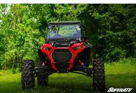 Superatv Fdws-p-rzrxpts-70 Scratch Resistant Flip Down Windshield For Polaris Rzr Xp Turbo S/4