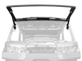 Fgws-ca-def-01 Superatv Power Flip Glass Windshield For Can-am Defender Maxdrive