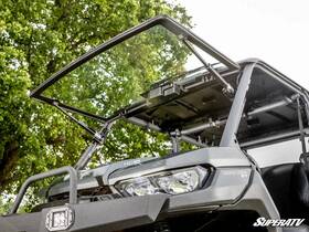 Fgws-ca-def-w-01 Superatv Maxdrive Power Flip Glass Windshield Can Am Defender Hd W Wiper