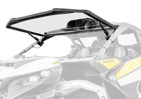 Fws-ca-mavr-70 Superatv Front Flip Windshield For Can-am Maverick R 2024