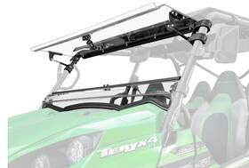 Fws-k-trx4-005-70 Superatv Scratch Resistant Flip Windshield For Kawasaki Teryx 800 2016 / S 2