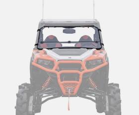 Fws-p-gen1k-b2-70 Superatv 16-22 Polaris General 1000 Scratch Resistant Flip Down Windshield