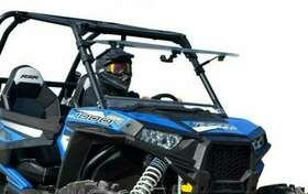Fws-p-rzr1k-002-70 Superatv Scratch Resistant Flip Windshield For Polaris Rzr Xp Turbo 1000 2019