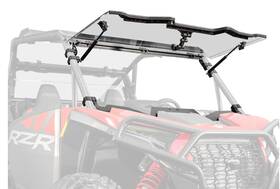 Fws-p-rzrxp-70 Superatv Scratch Resistant Flip Windshield For Polaris Rzr Xp / Xp4