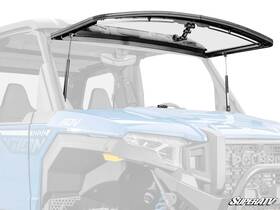 Fws-p-xpd-70 Superatv Polaris Xpedition Scratch-resistant Flip Windshield
