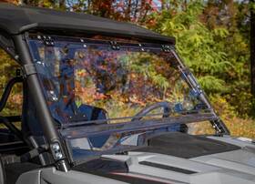 Fws-y-rmax-70 Superatv Scratch Resistant Flip Windshield For Yamaha Wolverine Rmax2 2021