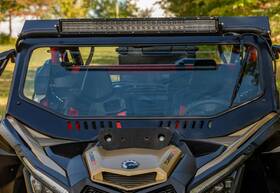 Gws-ca-x3-s-01-m Superatv Glass Windshield For Can-am Maverick X3 64 Inch And 72