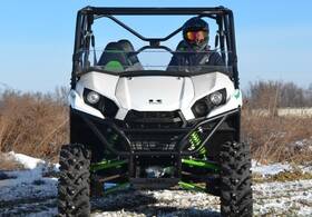 Hws-k-trx4-001-70 Superatv Kawasaki Teryx 2016 Scratch Resistant Half Windshield