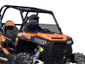 Hws-p-rzr1k-001-72 Superatv Scratch Resistant Half Windshield For Polaris Rzr Xp 1000 - Light Tint