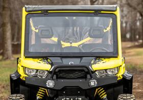 Pfws-ca-def-70 Superatv Maxdrive Power Flip Windshield For Can-am Defender