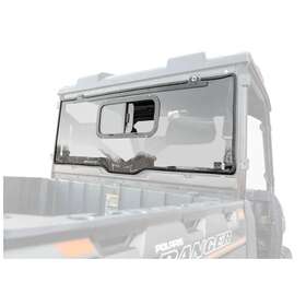 Rws-p-ran1k-sgw-76 Superatv Rear Windshield With Sliding Window For Polaris Ranger - Light Tinted