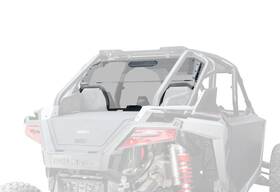 Rws-p-rzrtr4-v-76 Superatv Rear Vented Windshield For Polaris Rzr Turbo R4 With Rockford Fosgate