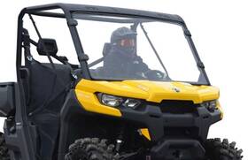 Ws-ca-def-75 Superatv Front Full Windshield For Can-am Defender