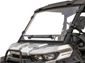 Ws-ca-def-v-001-70 Superatv Scratch Resistant Full Windshield With Flip Up Vent For Can-am Defender
