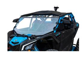 Ws-ca-x3-rc-70 Superatv Scratch Resistant Full Windshield For Can-am Maverick X3 Intrusion Bars