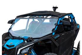 Ws-ca-x3-rc-75 Superatv Full Windshield Can-am Maverick X3 With Factory Intrusion Bars