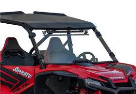 Ws-h-tal-v-70 Superatv Scratch Resistant Vented Full Windshield For Honda Talon