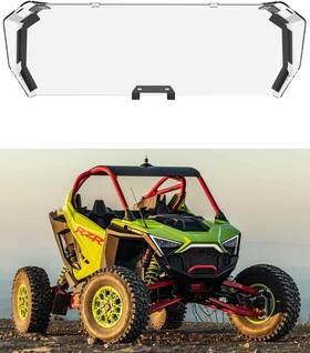 Ew-c1264 Suvauto Rear Windshield Back Windscreen Panel Clear#2884352 For Polaris Rzr Pro R 2-seat