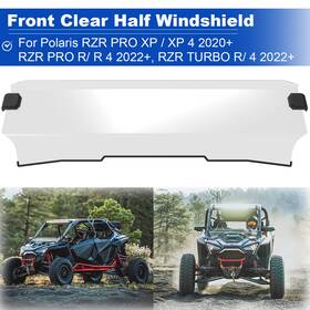 2884746 Suvwinner Suc1025 Front Clear Half Windshield #2884746 Fit For Polaris Rzr Pro Xp/pro R/rzr Turbo