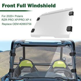 To-c1084 Suvwinner Front Full Windshield For Polaris 2020 Rzr Pro Xp / 4/ Turbo R/ 4 Pmma